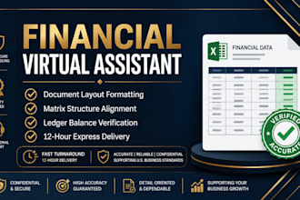 do professional document layout formatting and financial assistant tasks