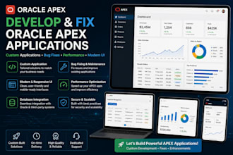 develop and fix oracle apex applications