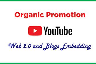 do organic youtube video promotion for channel growth
