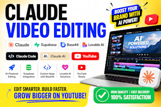 claude video editing supabase base44 lovable ai claude code claude ai youtube