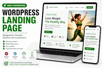 build a responsive elementor landing page