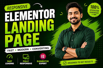 build a responsive elementor landing page
