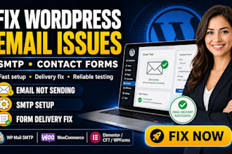 fix wordpress email not sending, SMTP, and contact form issues