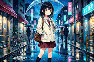 draw fast anime art, illustrations and fan art