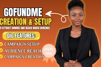 create and set up a fundraising website for gofundme crowdfunding campaign