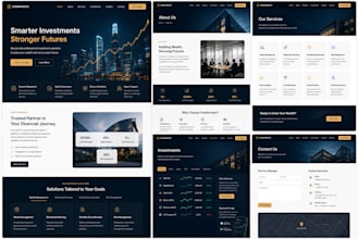 build a custom financial or investment website