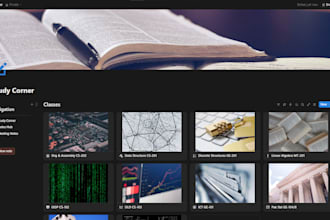 design a custom notion planner and dashboards for students