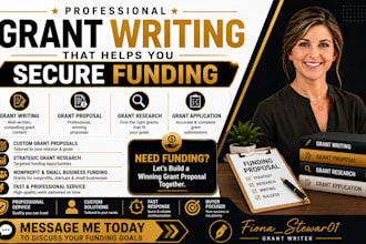 do grant writing, grant proposal, grant research and grant application