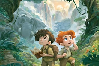 draw children story book illustration children story