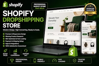 build a professional shopify store