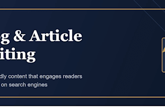 write high quality education articles and blog posts