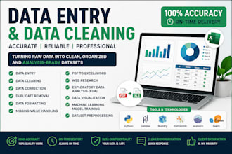 data entry, eda, and machine learning model training