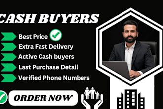 provide active cash buyers leads