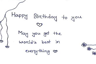 make unique gift card by my handwriting