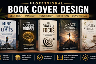 design self help, mindset, nonfiction, christian and devotional book cover