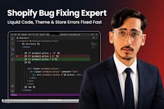 fix any shopify theme bug or error