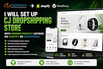 build a cj dropshipping website on shopify or wordpress