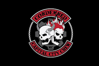 design custom motorcycle club patch logo