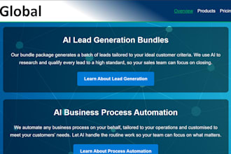 build you a slick website, painlessly, with control panel