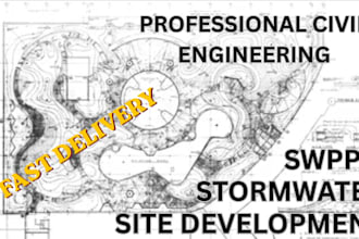 civil engineer stormwater grading  site drainage plan city permit swppp runoff