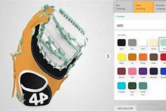 customize your baseball or softball glove with zakeke or kickflip on shop