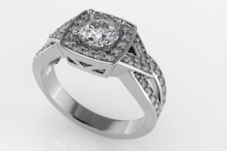 design 3d jewelry cad model for rings pendants and 3d printing