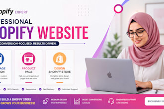build shopify homepage and custom product page