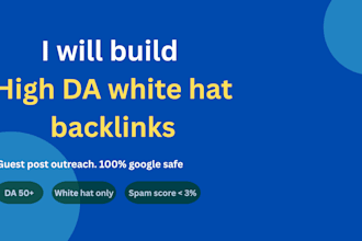 do white hat link building with high da backlinks