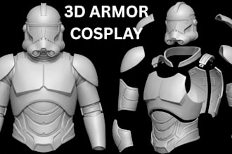 design wearable 3d cosplay armor 3d helmet cosplay creation 3d stl file printing
