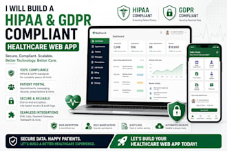 build a hippa, gdpr compliant healthcare web app