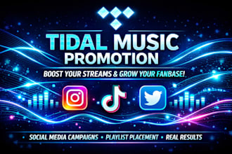 do tidal promotion and tidal music promotion with social marketing