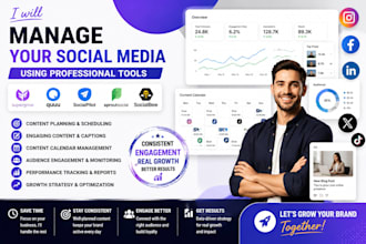 manage social media via supergrow socialpilot sprout social socialbee  quuu