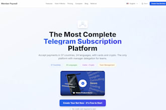 build a telegram subscription bot with stripe and admin tools