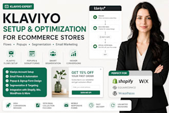 set klaviyo shopify ecommerce flows popups segmentation singup form mailchimp