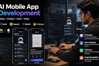 build ai mobile app with chatbot voice image recognition in flutter