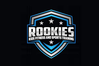 design kids fitness and athletics gym logo
