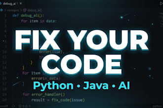 fix and debug your ai generated python or java code