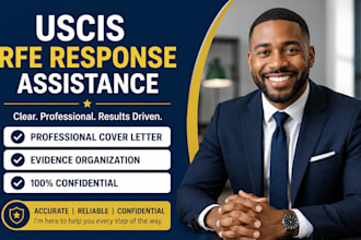 professionally draft your rfe response cover letter and organize your evidence