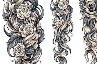 high end linework tattoo design for you