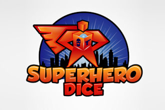 design amazing new logo for superhero dice theme
