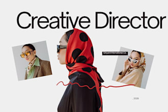 be your creative director for branding and visual strategy, social media content