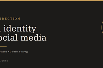 be your creative director for branding and social media content