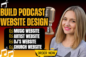 build music website artist website dj podcast website on bandzoogle wix or carrd