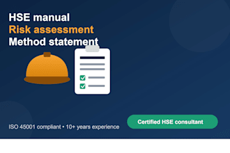 do health and safety policy manual, method statement, and risk assessment
