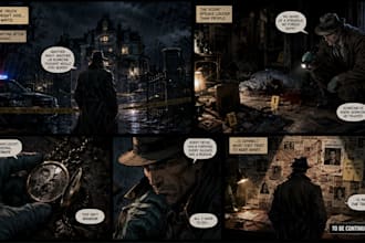 design horror crime graphic novels and mystery comics