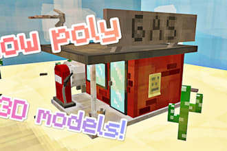 create custom low poly 3d models in blockbench