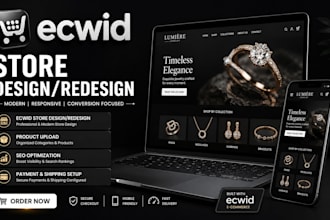 build ecwid ecommerce store ecwid store design or redesign