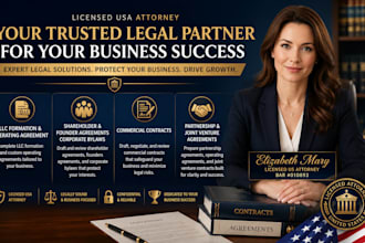 draft corporate bylaws, founders, and shareholder agreements as US lawyer
