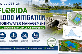 design florida flood mitigation stormwater management, hydrology and hydraulics