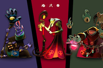 create, rig and animate a stylized 3d character